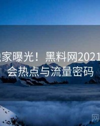 1463. 独家曝光！黑料网2021年2月社会热点与流量密码