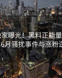 1006. 独家曝光！黑料正能量往期2022年6月骚扰事件与涨粉逻辑