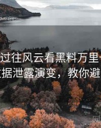 1243. 从过往风云看黑料万里长征首页数据泄露演变，教你避坑