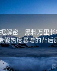 0960. 数据解密：黑料万里长征首页财务造假热度暴增的背后原因