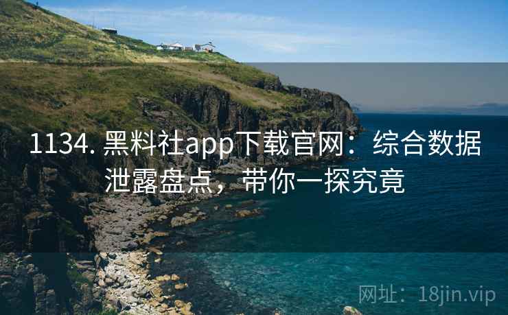 1134. 黑料社app下载官网：综合数据泄露盘点，带你一探究竟
