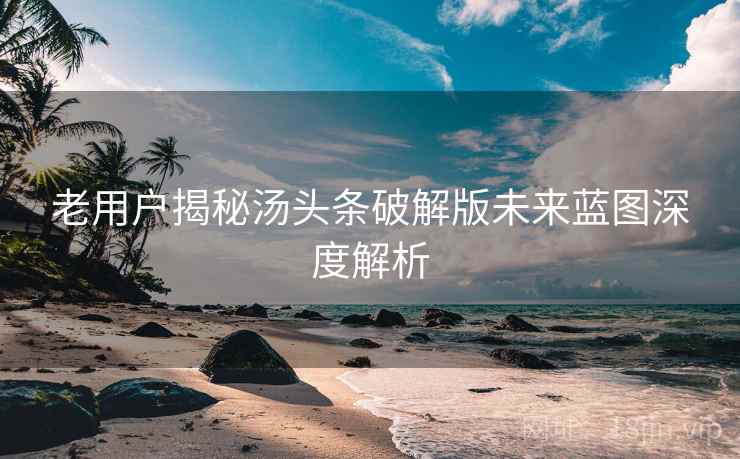 老用户揭秘汤头条破解版未来蓝图深度解析